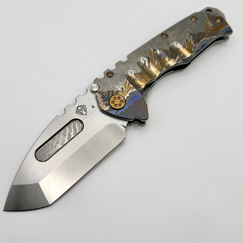Medford Knife Praetorian T Tumbled Tanto S45VN & NC Smokies Handles w/ Flamed Hardware/Clip