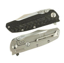 Reate Knives 9D-V2 Carbon Fiber & Titanium Handle w/ Belt Satin 154CM