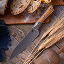 Microtech Utility Knife Ember G-10/Titanium Bolster Handle w/ Stonewash M390MK 3400B-10EM