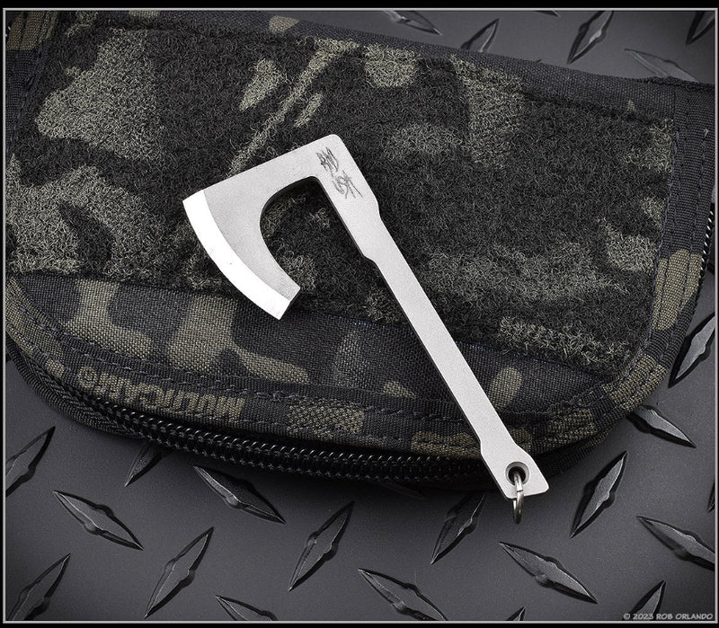 RMJ Tactical Stonewash Mortifier Mini Tomahawk Pendant