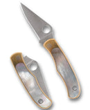 Spyderco Bug Nickel Silver Handle & 12C27 Stainless C133AP