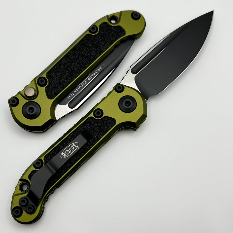 Microtech Knives LUDT Gen III Black Drop Point w/ OD Green Handle 1135-1OD ONE PER HOUSEHOLD