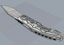 Pre Order Custom Knife Factory Puma w/ Black Crystal Titanium Handles & Handrubbed Satin M398