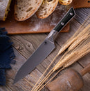 Microtech Utility Knife Black G-10/Titanium Bolster Handle w/ Stonewash M390MK 3400B-10BK