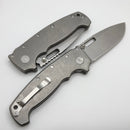 Demko Knives MG AD20 Double Wide XL w/ Smooth Titanium Handles & MagnaCut One Per Household