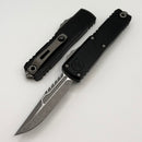Microtech UTX-85 Gen IV Interceptor w/ Black Topographic Deep Engraved Handle & Apocalyptic M390MK Signature Series 12354TP-10APS