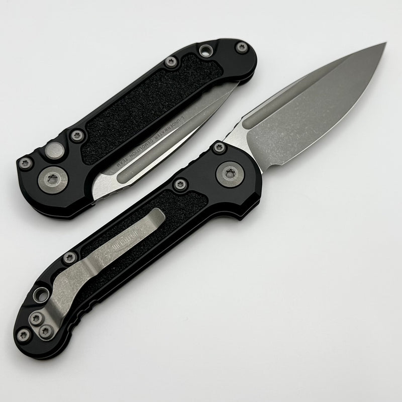 Microtech Knives LUDT Gen III Apocalyptic Drop Point w/ Black Handle 1135-10AP