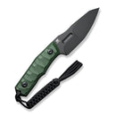 Civivi Propugnator Green Canvas Micarta & D2 Fixed Blade C23002-2