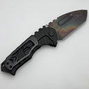 Medford Knife Praetorian TI Vulcan S45VN Tanto & DLC Lightning Sculpted Handles w/ Black Hardware/Clip