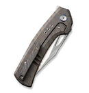 We Knife Nefaris Flamed Tiger Stripe Patterned Titanium & Hand Rubbed 20CV WE22040D-4