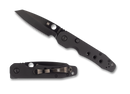 Spyderco Smock Black TiCN Cruwear w/ Black Aluminum Handles C240BKALBKCWP Distributor Exclusive