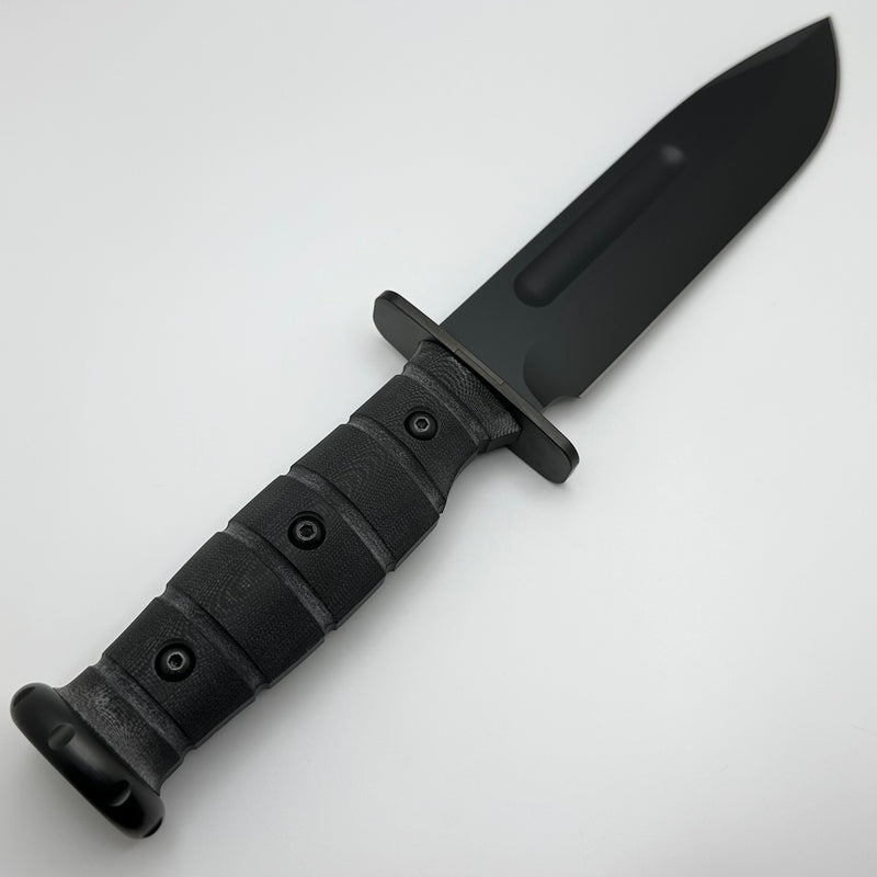 Medford Knife USMC Fighter Fixed Blade DLC CPM-S35VN w/ Black G-10 Handle