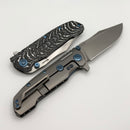 Reate Knives 9D-V2 White Storm Fat Carbon Handle w/ Belt Satin 154CM