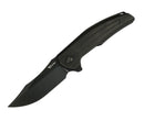 Reate Knives Jack Jr. Black Aluminum Integral Handle w/ Carbon Fiber Inlay & DLC S30V