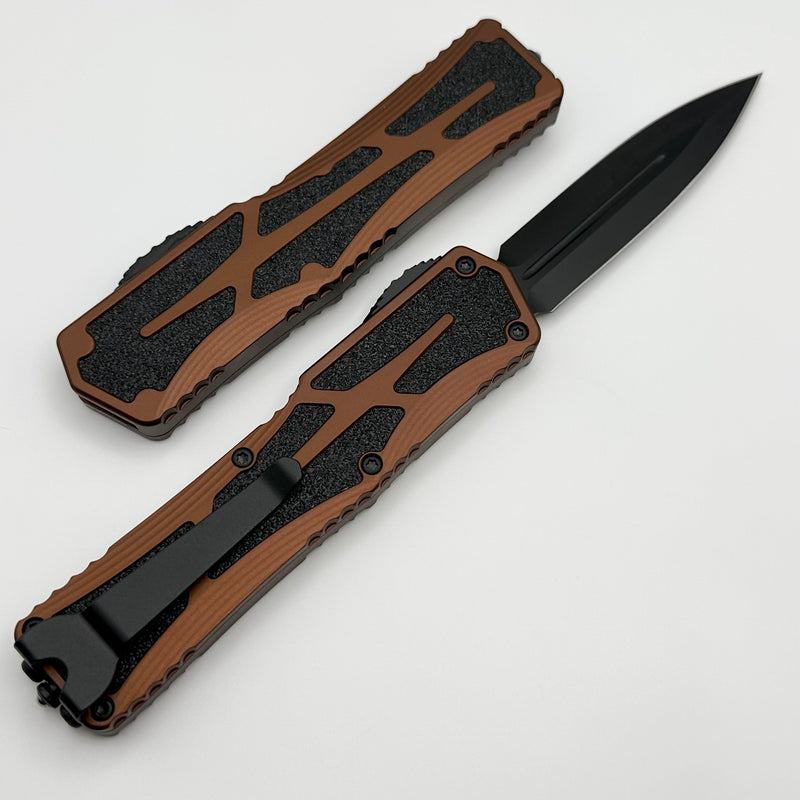 Heretic Knives Colossus DLC Double Edge Magnacut & Root Beer Handle H041-6A-RB