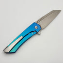 MachineWise Mojave Aqua Fade Mosaic Titanium Handles & Lightwash S90V
