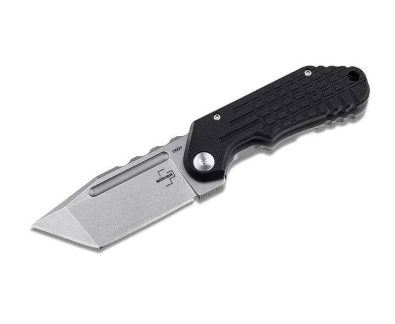 Boker Davlin Tanto D2 & G-10 Stainless Steel Framelock Folder 01BO549