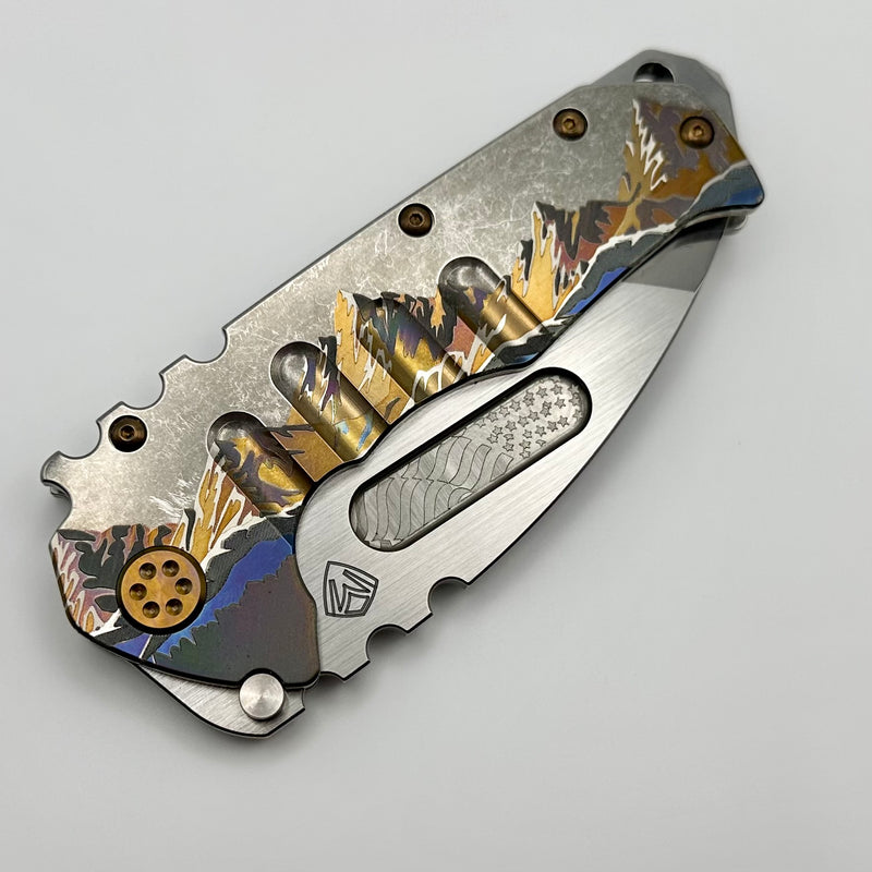 Medford Knife Praetorian T Tumbled Tanto S45VN & NC Smokies Handles w/ Flamed Hardware/Clip