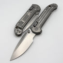 Marfione Select Microtech LUDT Ram-Lok w/ Grooved Titanium Handles & Bronze Accents & Stonewash Drop Point 1135RLG-10MS1