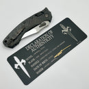 Marfione Custom Knives Amphibian Persian RAM-LOK Mirror Polish M390 & Carbon Fiber Handles w/ DLC Two Tone Hardware