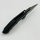 Heretic Knives Custom Medusa Manual Prototype V3 Black Aluminum Hefted Frame Lock w/ Stingray Inlays & DLC MagnaCut