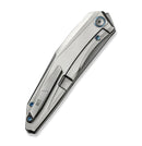 We Knife Cybernetic Top Flipper Bead Blast Titanium Handle & Polished Bead Blasted CPM-20CV WE22033-2