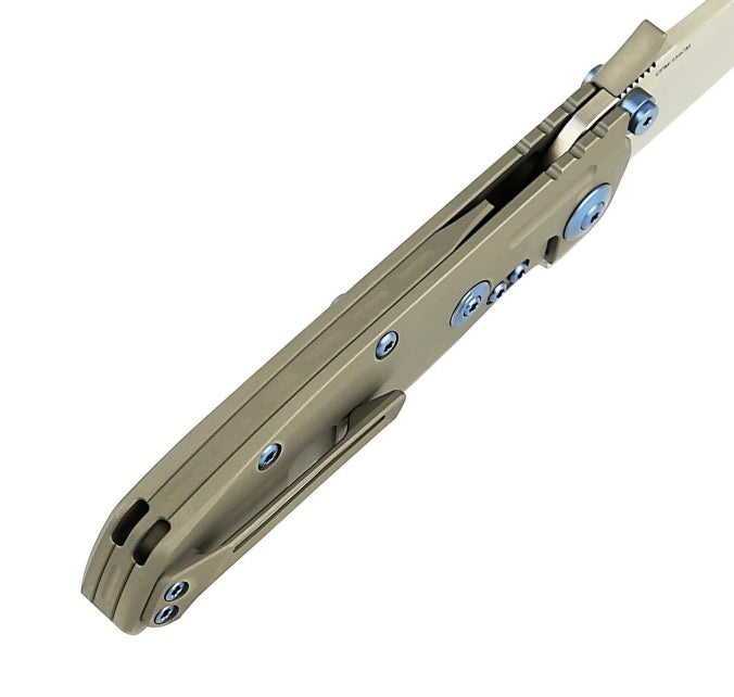 Reate Knives 9D-V2 Titanium Handle & Belt Satin 154CM