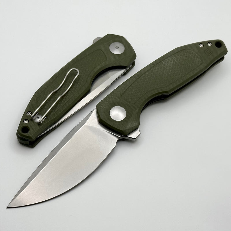 Custom Knife Factory - Echo Trol Green G-10 & CPM-S35VN