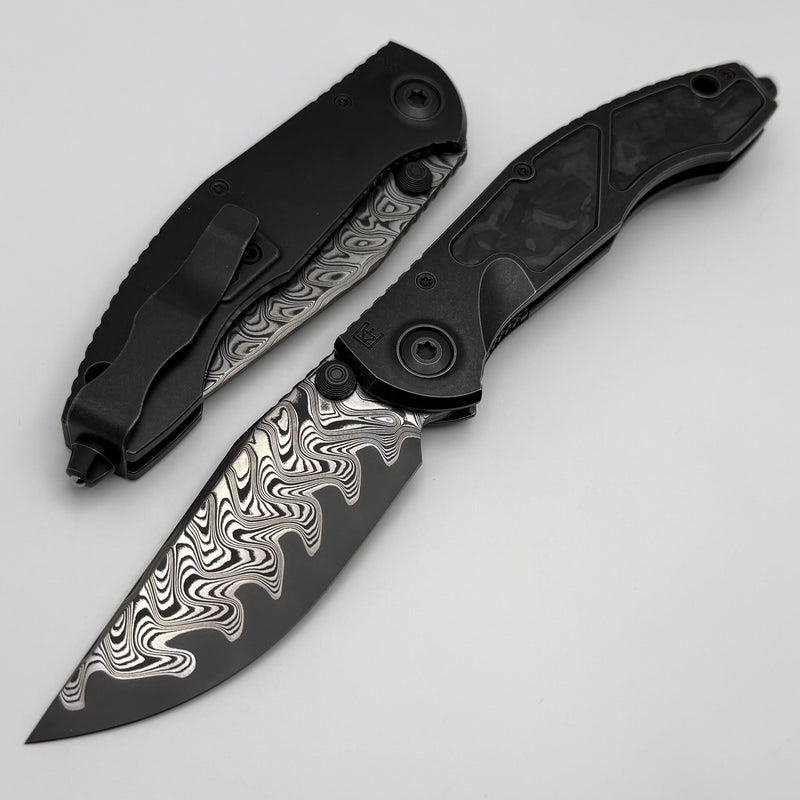 Custom Knife Factory & Anthony Marfione Sokosha Blackwash/Carbon Fiber w/ MagnaCore