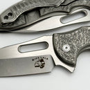 Mechforce Knives Sentry Rick Lala Collab Scroll Pattern Titanium & M390