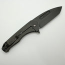 Medford Swift FL Framelock Flipper w/ PVD Tanto S45 & Mustard Yellow Handle w/ PVD Lockside/Hardware/Clip