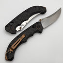 Benchmade Mini Bedlam Marbled Carbon Fiber Handles w/ CPM-S90V 865-02