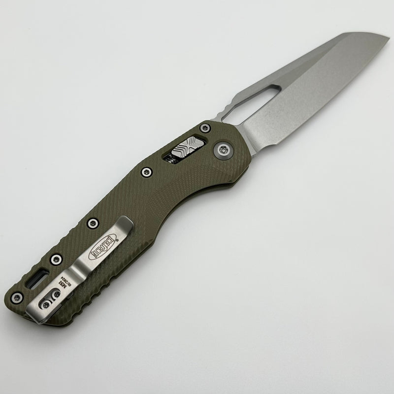 Microtech Knives MSI RAM LOK OD Green Fluted G-10 & Stonewash M390MK 210-10FLGTOD
