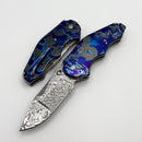 Yan Knives GTC Cabot -  Zircu-Ti Handles Grabak Damasteel Compound Ground Blade