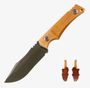 Tactile Knife Osprey Fixed Blade w/ MagnaCut & Natural Micarta w/ Leather Sheath