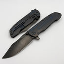 Reate Knives 9D-V2 Bronze/Blue Titanium Handle w/ DLC Belt Satin 154CM