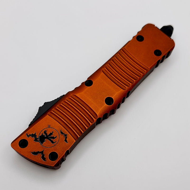 Microtech Combat Troodon D/E Halloween Orange Standard 23’ 142-1HWS