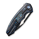 We Knife Hyperactive Flipper Titanium w/ Arctic Storm Fat Carbon Handle & Vanax WE23030-3