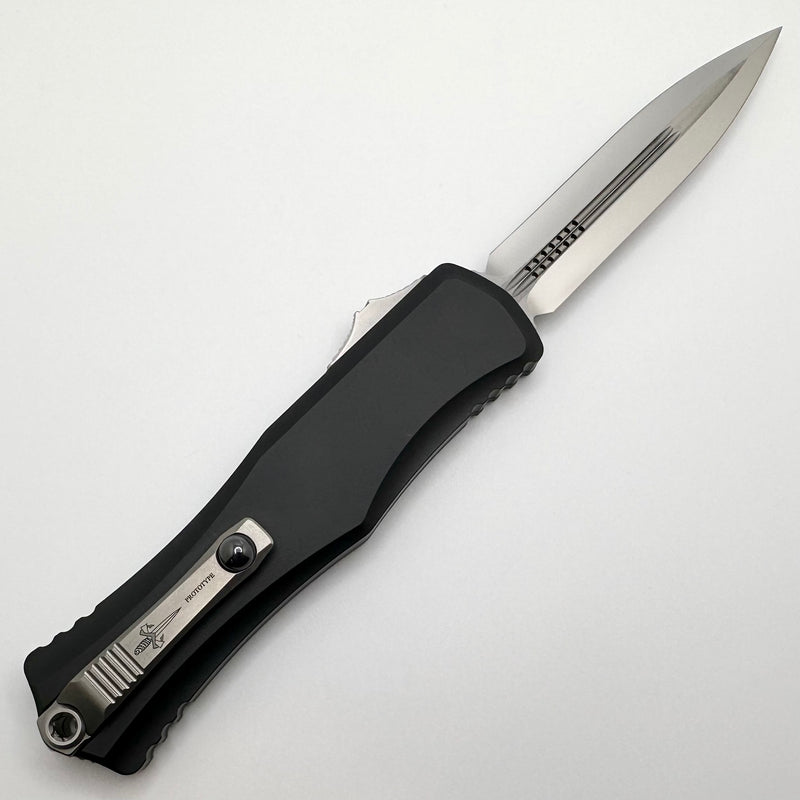 Marfione Custom Knives Hera II Prototype Mirror Polished Double Edge w/ Black Handle