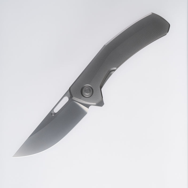 Tactile Knife Co Archer Classic Textured Titanium Framelock w/ MagnaCut