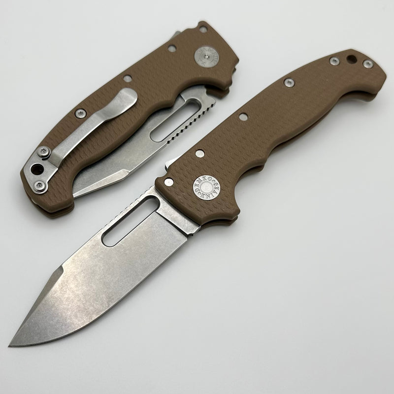 Demko Knives MG AD20S V2 Clip Point Full Flat Grind MagnaCut & Earth G-10