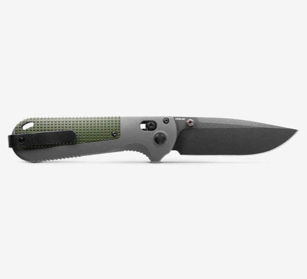 Benchmade Redoubt Overland Gray & Forest Green w/ Drop Point D2 430BK