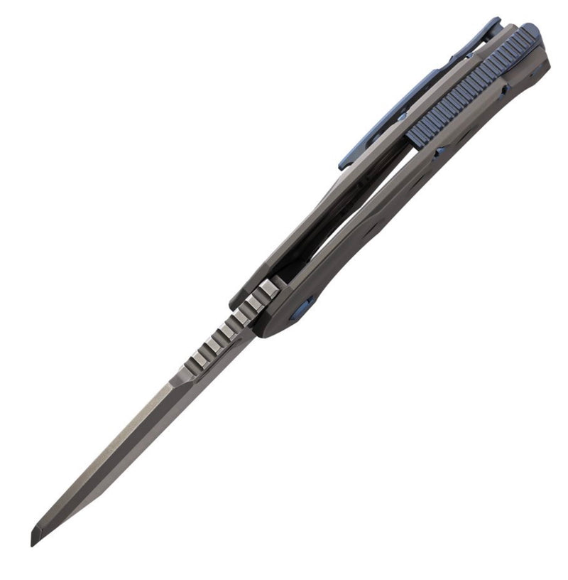 PMP Knives Titano Titanium w/ Blue Hardware & M390 PMP066
