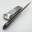 Pro-Tech Mordax Stainless Gridlock Handle & Damascus MX101 2024 Custom 003