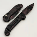 Microtech Knives LUDT Gen III Smooth Handle Topographic Black/Pink Drop Point 1135S-1TPBKPKCS