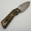 Medford TFF-1 Fat Daddy Bead Blast/Cement/Bronze Teardrop Handles w/ Tumbled MagnaCut
