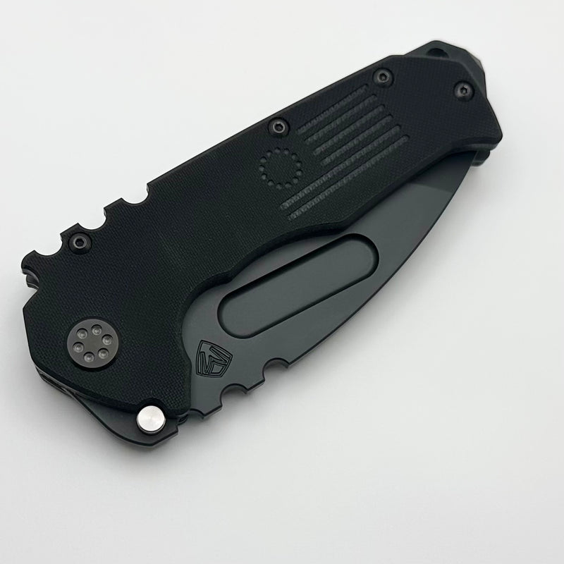 Medford Scout M/P Praetorian Black G10 & DLC D2 Tanto Blade w/ Black Hardware