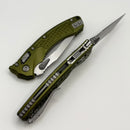Microtech Amphibian Mini RAM LOK OD Green Frag Aluminum & Stonewash M390MK 137MRL-10FROD