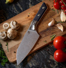 Microtech Santoku 6" Black G-10/ Ti Handle w/ Stonewash M390MK 3200B-10BK