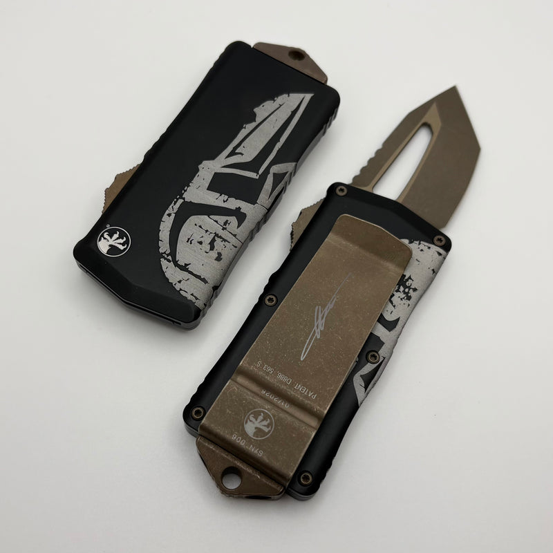 ミケ子 Microtech Exocet T/E Tanto Bronze Molon Labe Signature Series 158-13ML